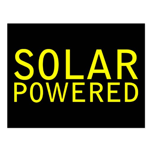 solaire actionné carte postale