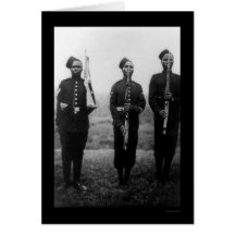 Soldats britanniques en Afrique 1906 Cartes De Vœux