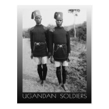Soldats ougandais en Kampala (1936) Cartes Postales