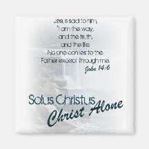 Solus Christus/alleen Christus Koelkast Magneet