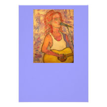 songstress bleu de microphone invitation