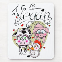 Soooo végétalien de mousepad mignon tapis de souris