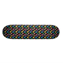 soopafriends sur toute la surface (blackBG) Skateboards Customisés