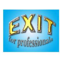 Sortez pour des professionnels carte postale