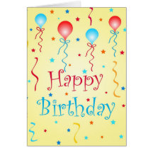 Souhaits d'anniversaire - carte