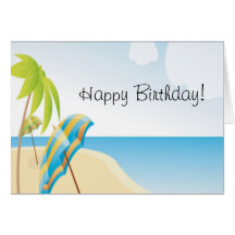 Souhaits de plage carte