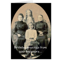 Souhaits du BD de vos ancêtres Carte De Vœux