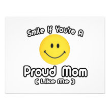 Souriez si vous êtes une maman fière (comme moi) invitation personnalisable