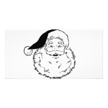 Sourire de Père Noël Cartes De Vœux Avec Photo