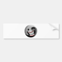 SOURIRE DE YIN YANG ADHÉSIF POUR VOITURE