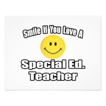 Sourire si vous aimez un Ed spécial. Professeur Faire-part