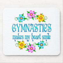 Sourires de gymnastique tapis de souris