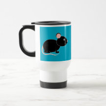 Souris noire mug