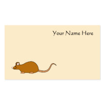 Souris rouge d'animal familier de couleur d'indivi modèles de cartes de visite