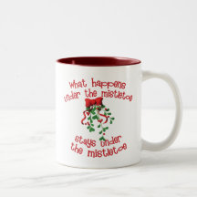Sous le gui mug à café