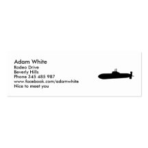 Sous-marin Cartes De Visite Professionnelles