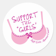 Soutenez les filles autocollant