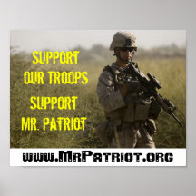 Soutenez nos troupes - M. Patriot Poster de soutie
