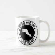 Soutenez votre patineur local de vitesse tasse à café