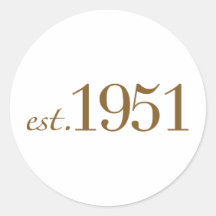Soutenu en 1951 (soixantième anniversaire) adhésif