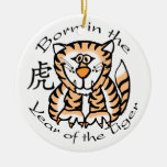Soutenu par année de l'ornement (chinois) de tigre