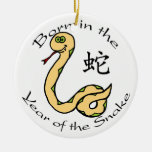 Soutenu par année de l'ornement de serpent (chinoi