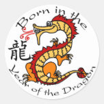 Soutenu par année du dragon (chinois) autocollants