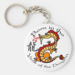 Soutenu par année du dragon (chinois) porte-clé