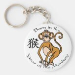 Soutenu par année du singe (chinois) porte-clés