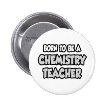 Soutenu pour être un professeur de chimie badge avec épingle