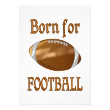 Soutenu pour le football invitations personnalisées