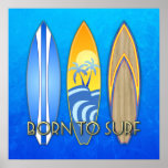 Soutenu pour surfer posters