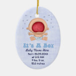 Souvenir braillant de faire-part de bébé ornement de noël