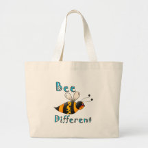 Soyez différent repéré gaffent l'abeille sac en toile