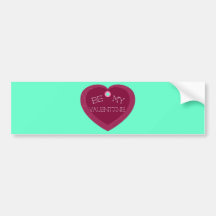 Soyez mon Valentine - coeur de jour de Valentines Autocollant Pour Voiture