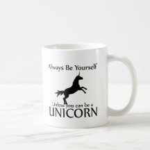 Soyez vous-même licorne tasses