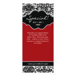 Spa floral rouge de Noël de damassé de carte de su Modèle De Carte Double