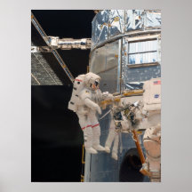 Spacewalk et télescope spatial de Hubble Posters