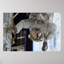 Spacewalk (STS-130) Affiche