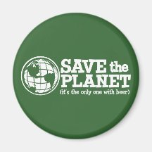 sparen de planeet - het is enige met bier magneten