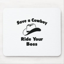 Sparen een Cowboy. Berijd Uw Werkgever Muis Mat