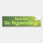 Sparen Gas ga Hypermiling! De Sticker van de bumpe Bumperstickers