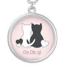 Sparen het datumketting, kat, katje, roze hart