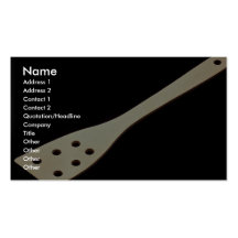 Spatule en bois de cuisson modèle de carte de visite