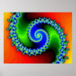 Spirale d'arc-en-ciel, simple (copie) posters