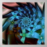 Spirale de bouquet affiche