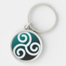 Spirale de Celtic de Triskele Porte-clef