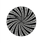 Spirale de crâne : Horloge murale Horloges