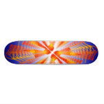 Spirales psychédéliques oranges : Planche à roulet