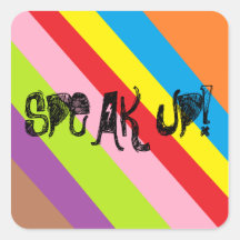 Spreek omhoog sticker